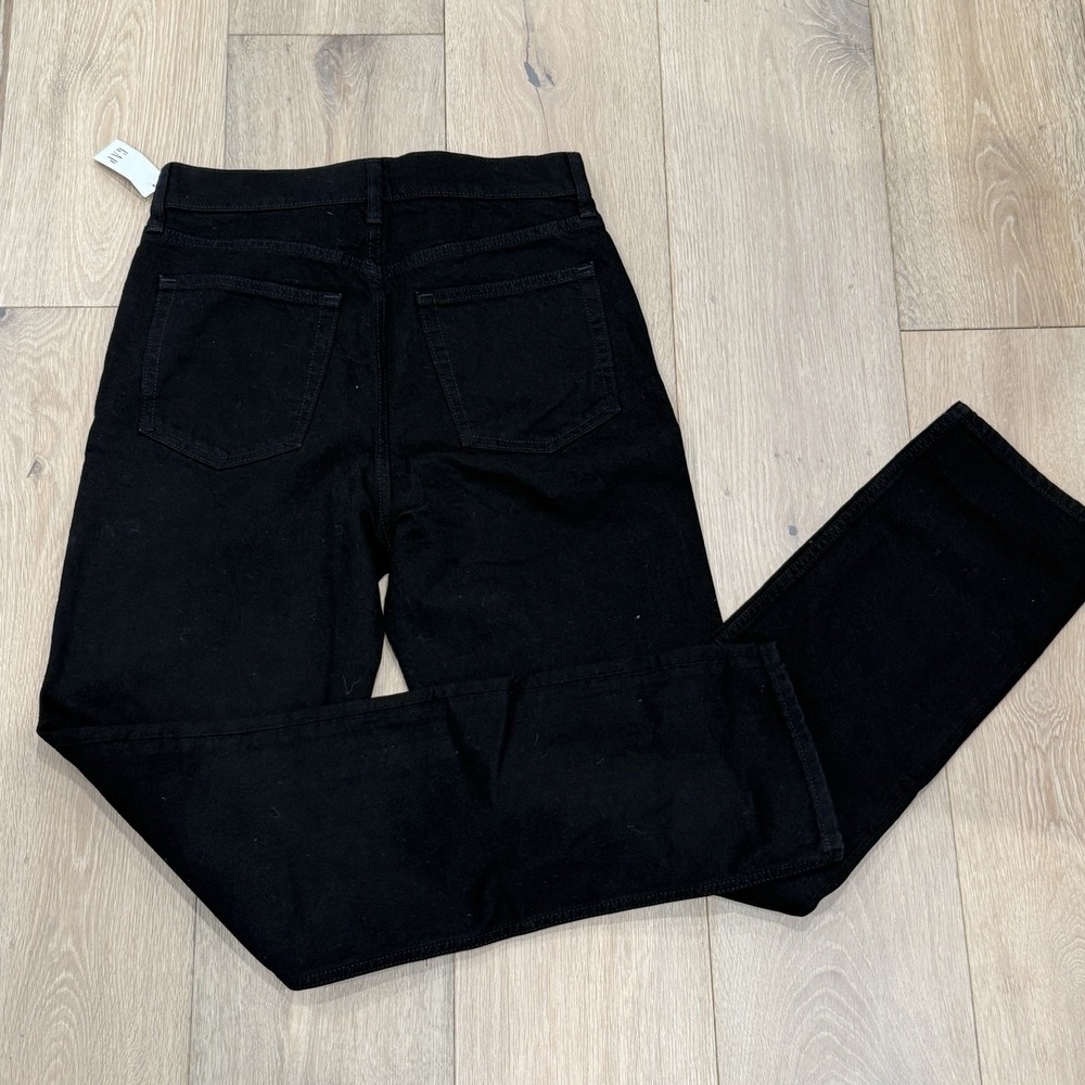 Gap The Cheeky Straight High Rise Jeans Black Women's 27 4Tall Long NEW W/TAGS - Picture 2 of 5